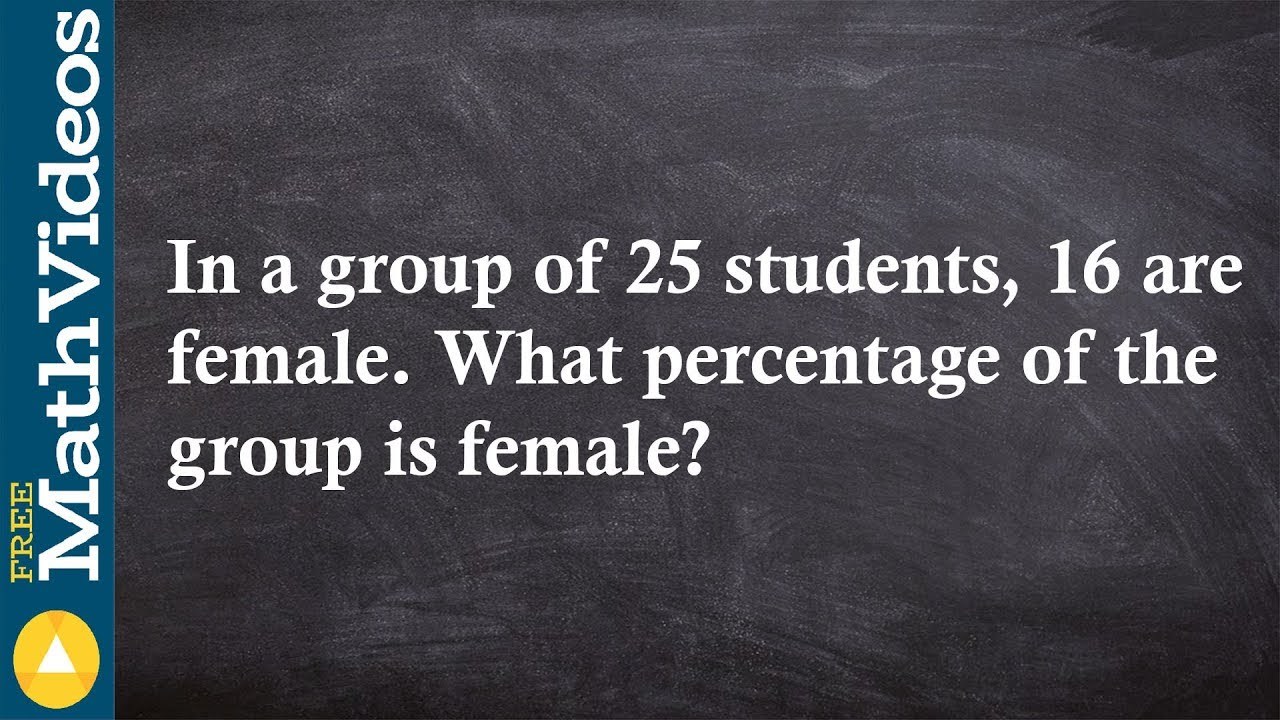 ACT SAT Prep How to determine the percentage of a group of students